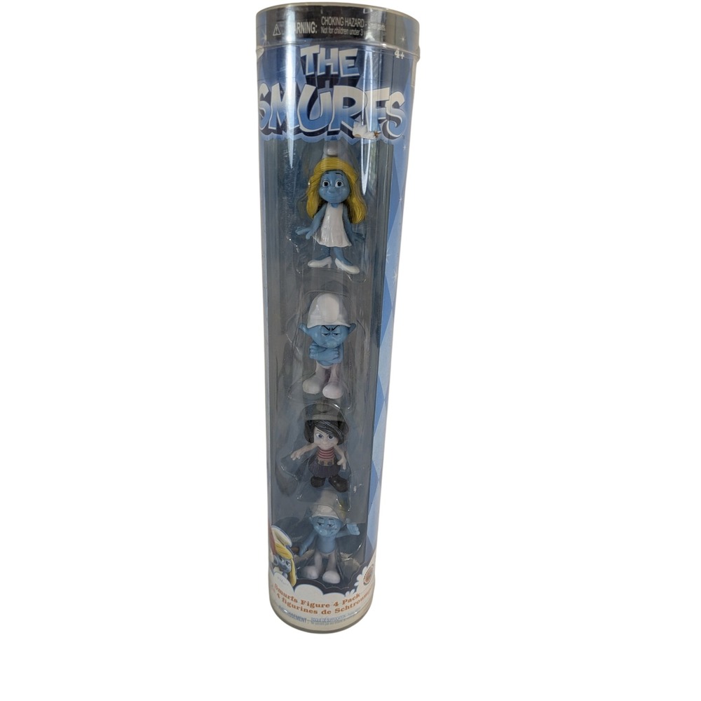 The Smurfs Figure 4 Pack Jakks Pacific Smurfette Grouchy Vexy Vanity Movie 2013